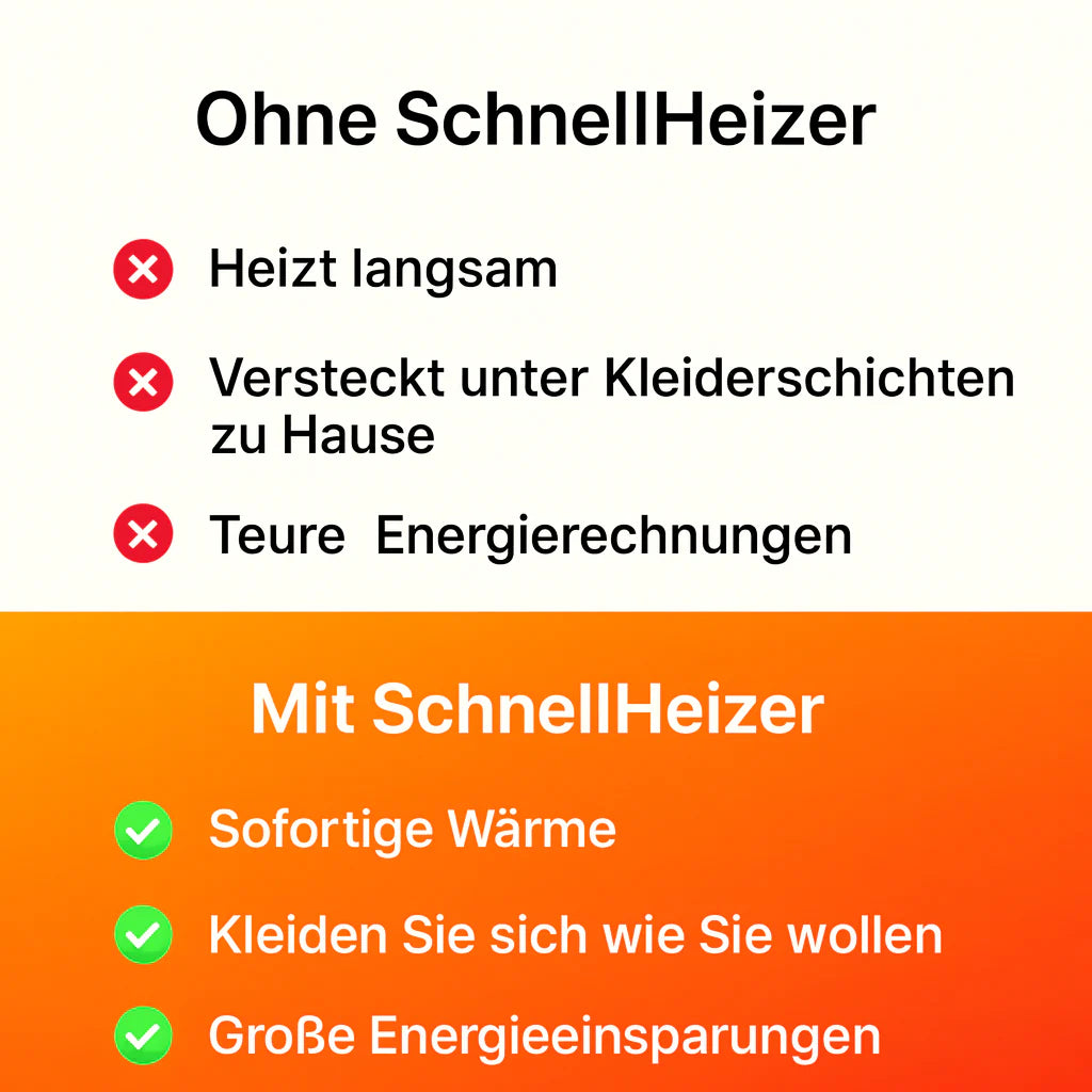 Schluss mit Geldverschwendung beim Heizen mit SchnellHeizer